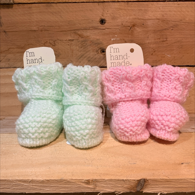 Knitted Booties 0-3mths 