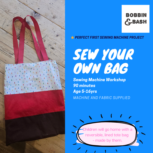 Sew your own tote bag - kids workshop