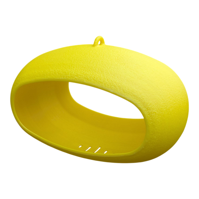 Mangeoire à oiseaux de la nature à suspendre de forme ovale