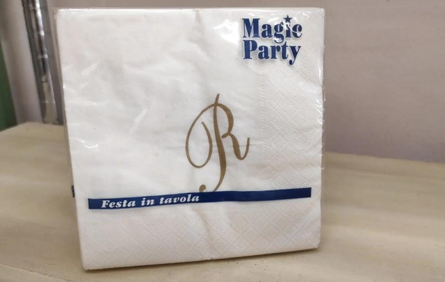 Tovaglioli dolce lettera R