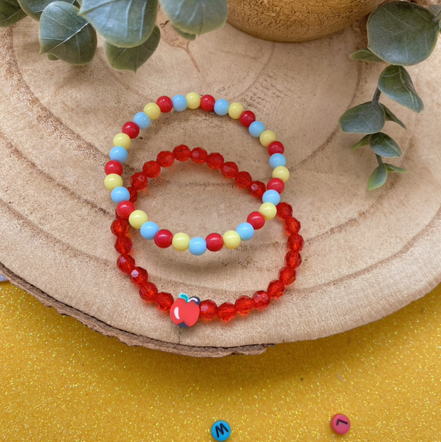 Paire de bracelets rentrée scolaire 