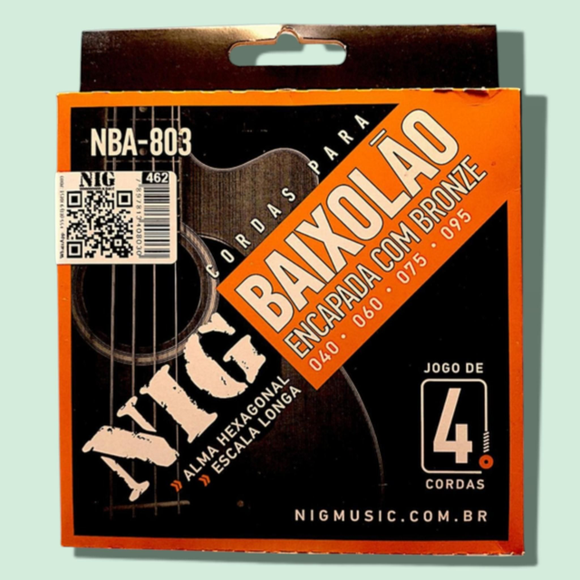 462 - Encordoamento Cordas Baixolao 0.40 NBA-803 NIG Cód 462