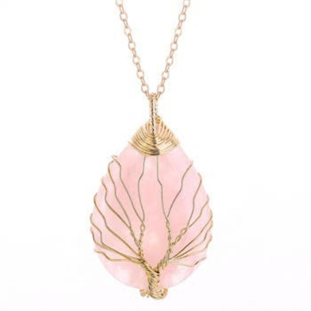 Quartz rose Arbre de Vie