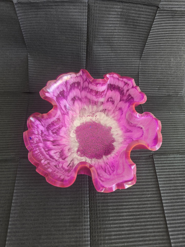 Ciotola rosa effetto fioritura 