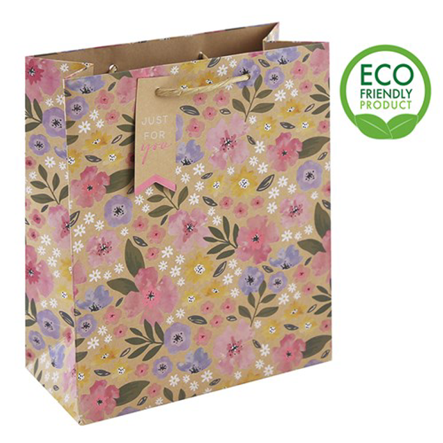 Gift Wrap Gift Bag Floral (Medium)