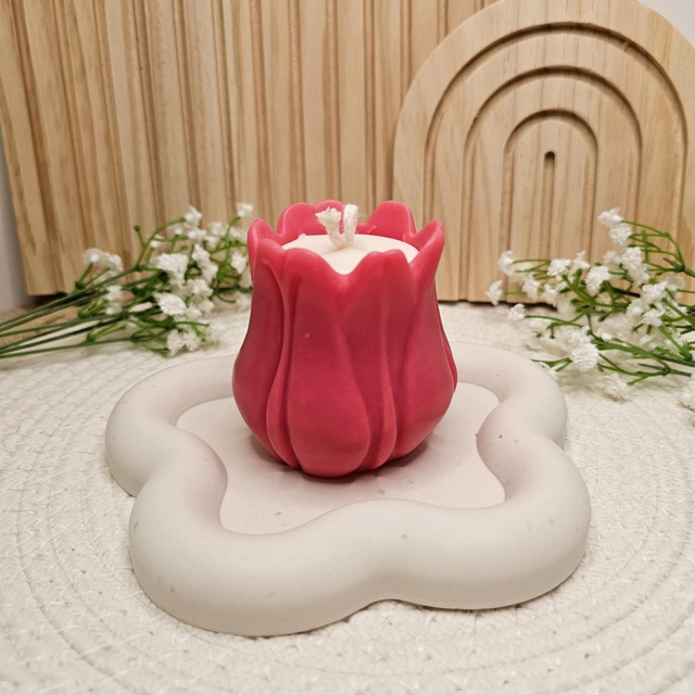 Bougie moulée Tulipe 🌷 