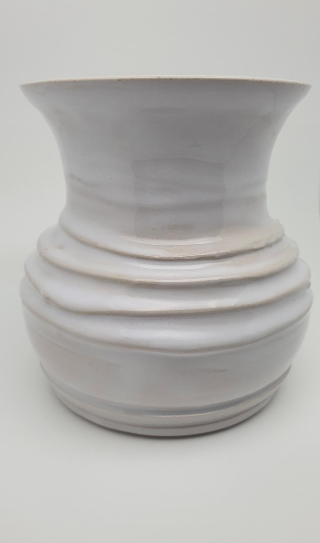 Vase En Grès Blanc