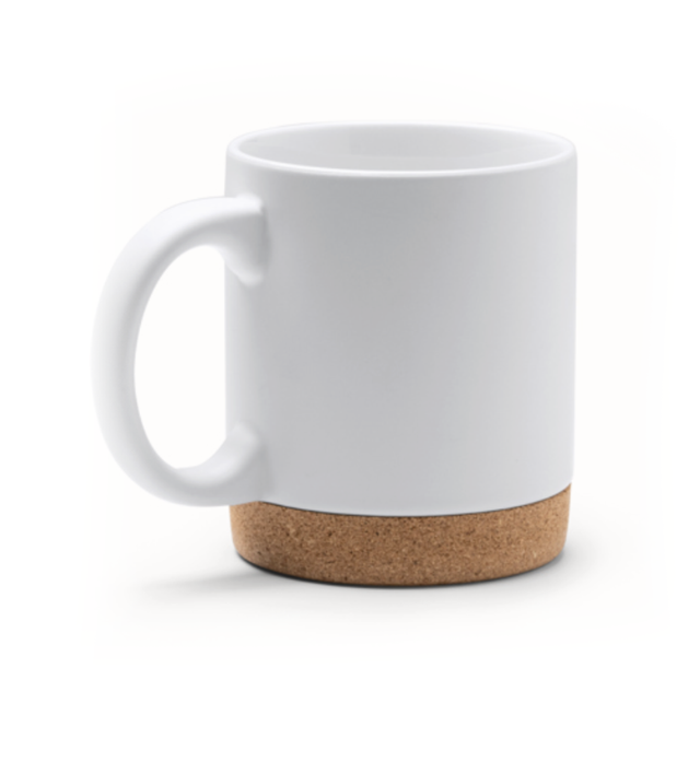 TAZZA CON BASE ESTRAIBILE IN SUGHERO