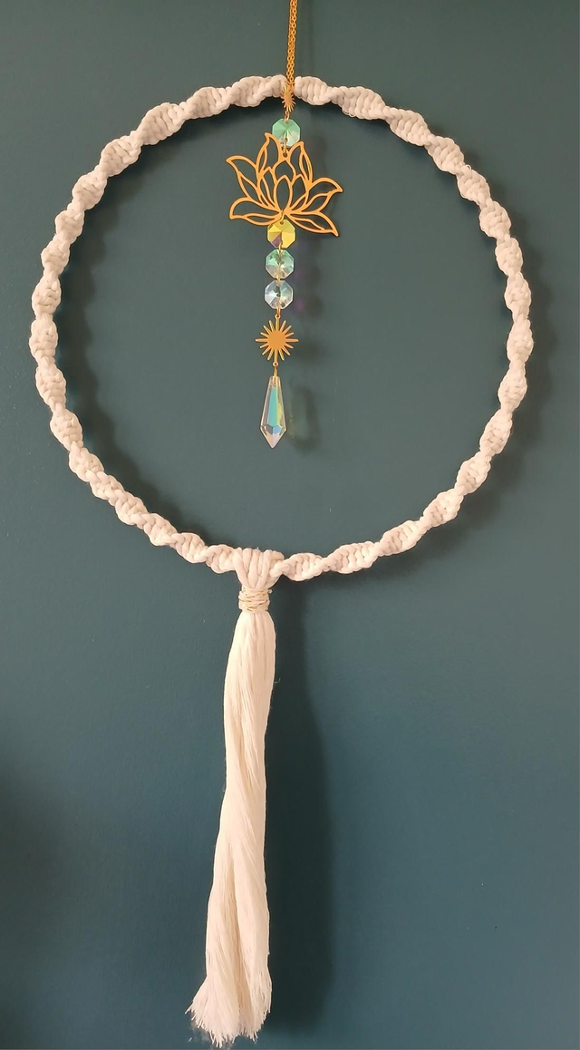 Attrape soleil lotus blanc