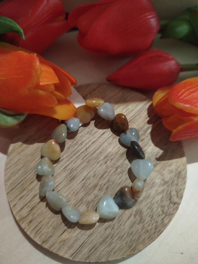 Bracelet Amazonite Cœur 