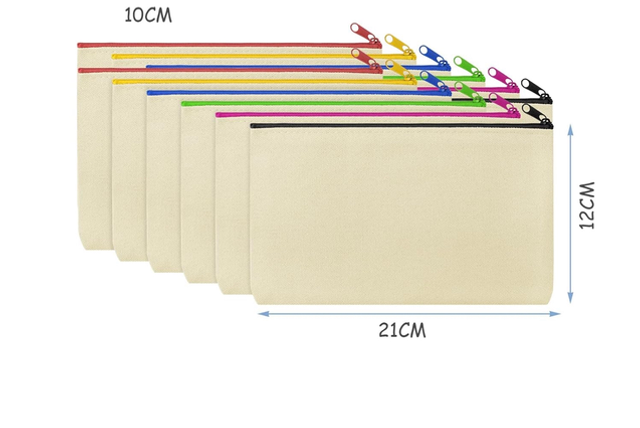 Trousse beige personnalisable