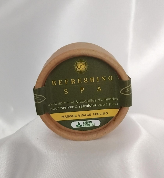 Masque Peeling  REFRESHING SPA "  Spiruline &amp; Amandes