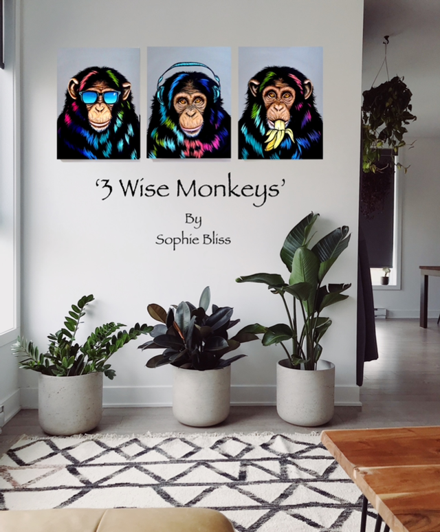 ‘3 Wise Monkeys’ Canvas Prints
