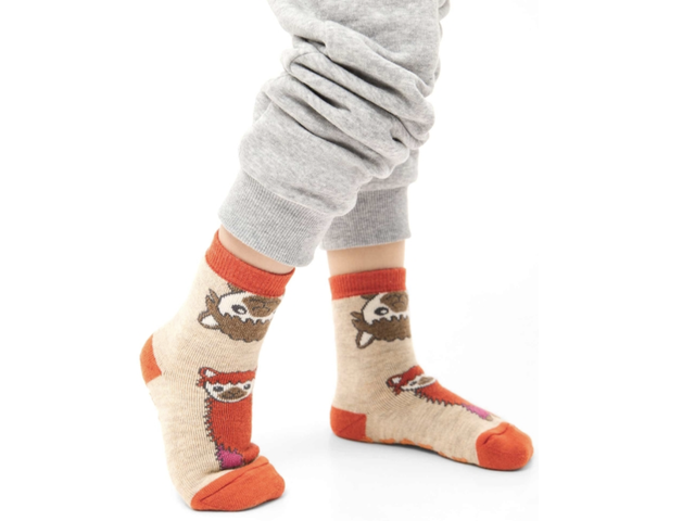 Alpaka ABS Kindersocken – Anti-Rutsch-Socken mit Alpaka-Motiv | APU KUNTUR