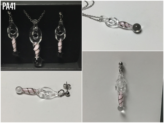 Parure pendentif et boucles d’oreilles réf PA 041