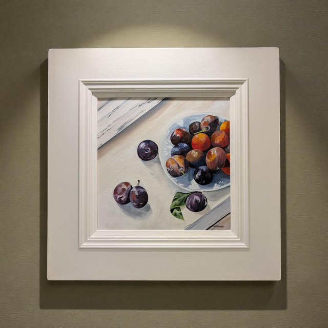 "Still life with plums"