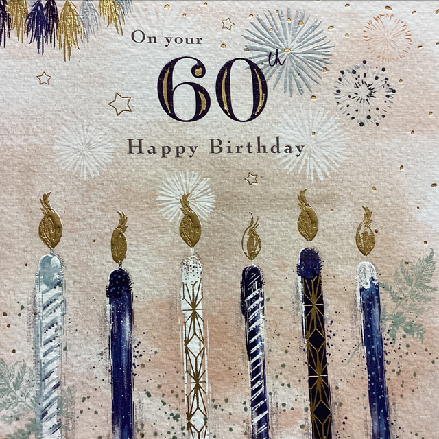 Birthday Age 60th (Candles) GB
