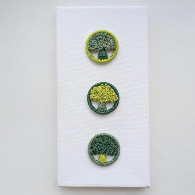 Dorset Button Colour Study Green