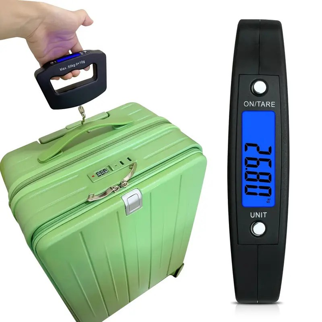 1pc 110Lbs/50Kg Digital Handheld Luggage Hanging Luggage Scale