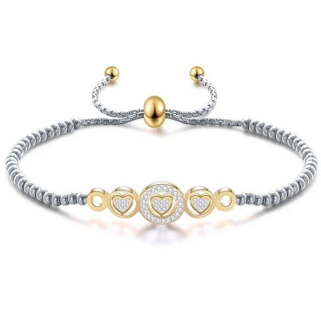 Bracelet souple avec cœur