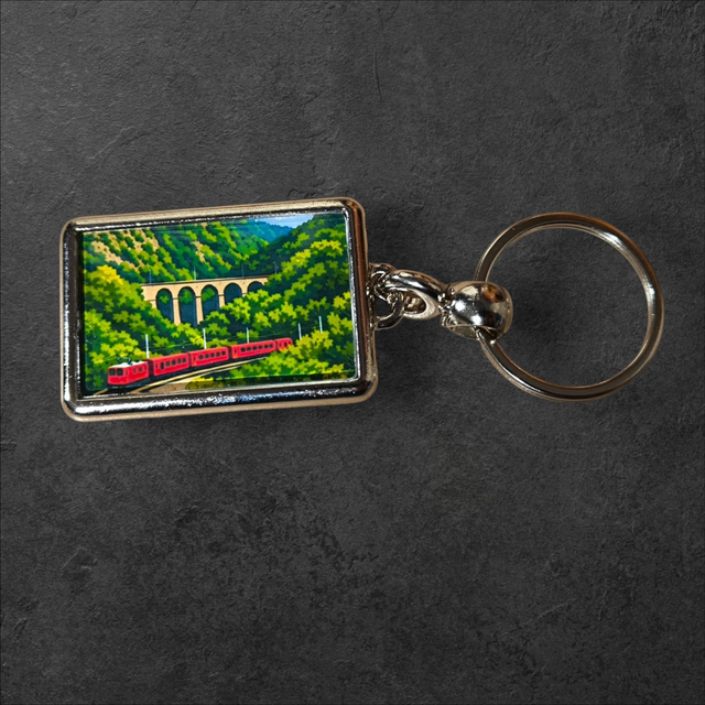 Porte clé métal Viaduc de Loulla