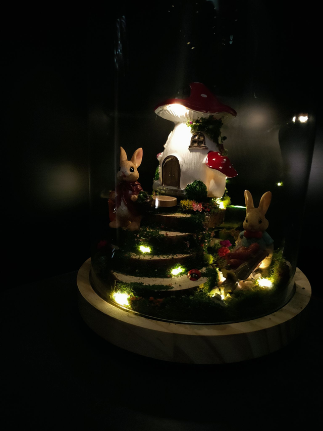 La maison champignon du doux sentier