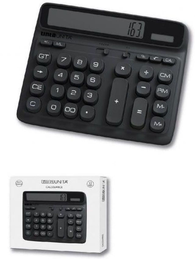 CALCOLATRICE TINTA UNITA OFFICE 12 CIFRE