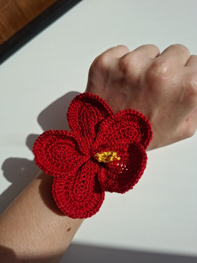 Fleur hibiscus - 100% coton