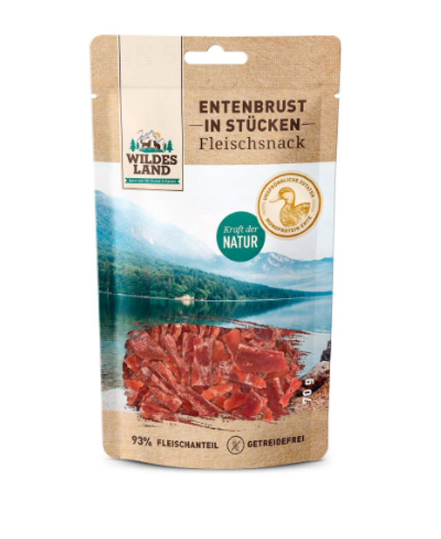 Wildes Land - Snack Entenbrust in Stückchen 70g 