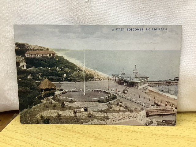 Boscombe, Zig-Zag Path, Dorset, vintage Celesque Series Photochrom Co Ltd vintage postcard. Our Ref No. R684 £2.50