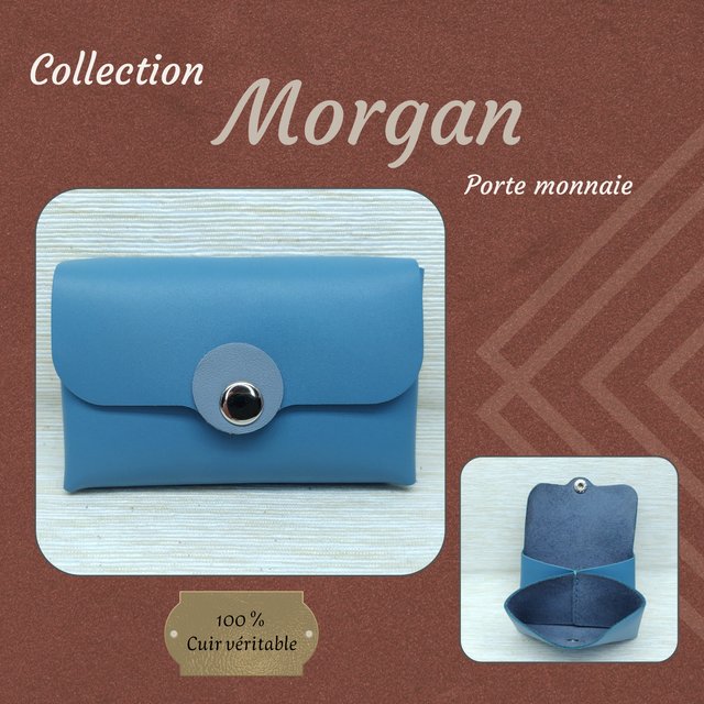 MORGAN Porte monnaie et Carte - Bleu