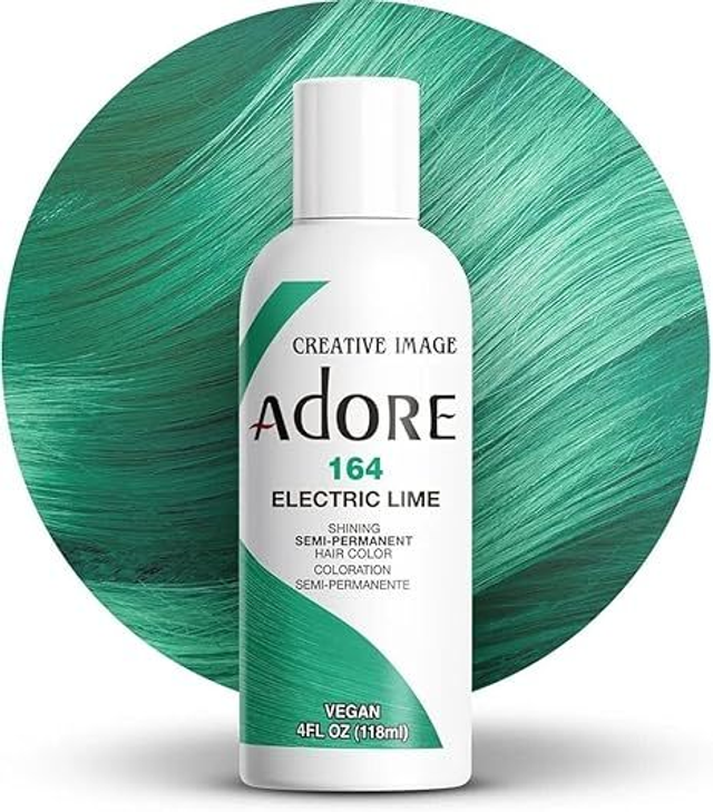 Adore Shining Semi Permanent Hair Colour 118ML (164 Electric Lime)