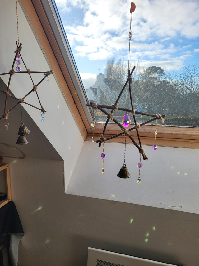 Cloche de sorcière - Pentacle de protection