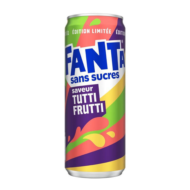 FANTA TUTTI FRUTTI – SANS SUCRES – ÉDITION LIMITÉE 330ml