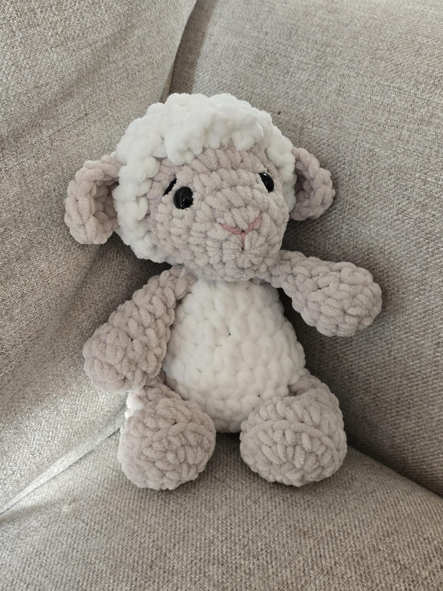 Petal Lamb - Handmade Crochet Lamb - Soft Nursery Plush