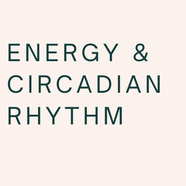 Energy &amp; Circadian Rhythm - an evening talk with nutritionist Eleanor Reid