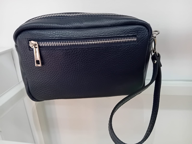 Borsello uomo pelle blu