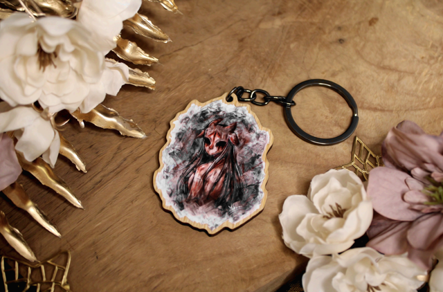 Porte-clé bois - Nox