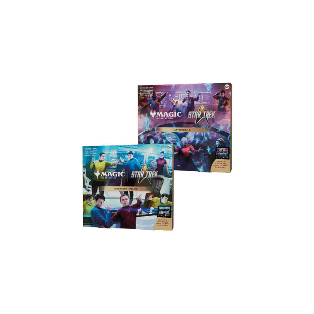 ENG Box Star Trek Set 2 Scene "Enterprise-Q + Divergent Timeline" Inglese - Magic PREORDER RITARDO DATA INDETERMINATA