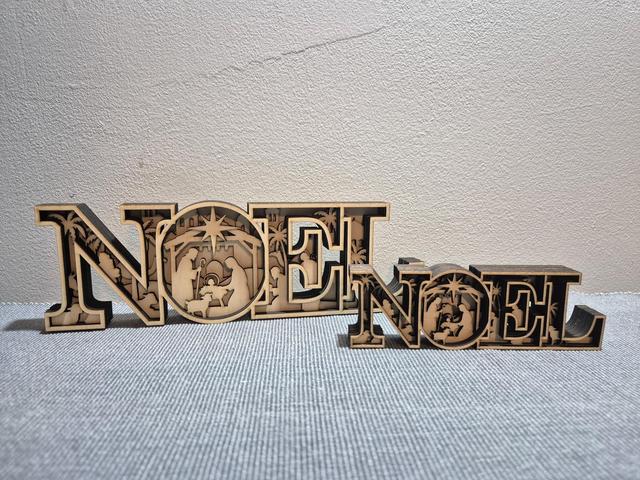 Grand Mot "NOËL" en 3D 