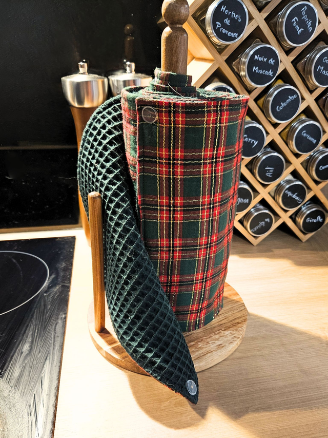 Essuie-tout tartan de Noël