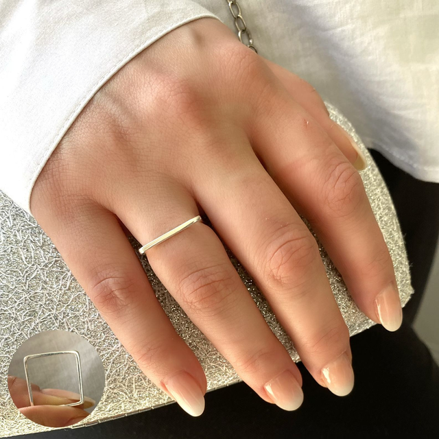 Anel quadrado Ref:56026 