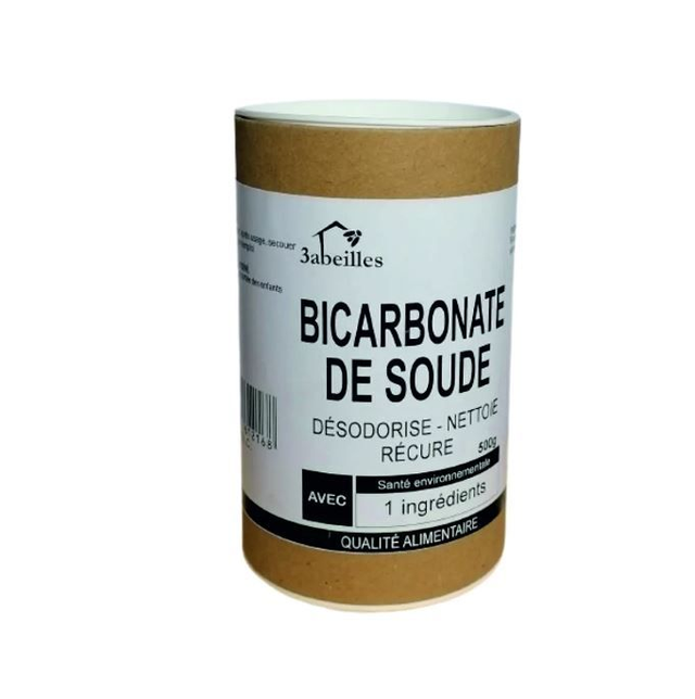 Bicarbonate de soude 500gr  qualité alimentaire - 3 Abeilles
