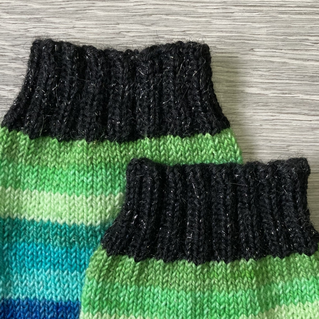 'Sparkle Rainbow' Socks - Luxury Marino wool - UK 5-7