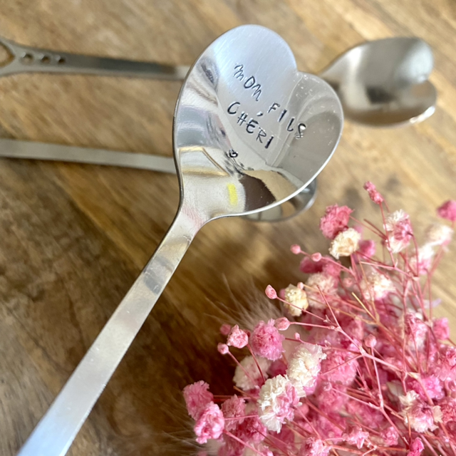 Cuillère acier coeur