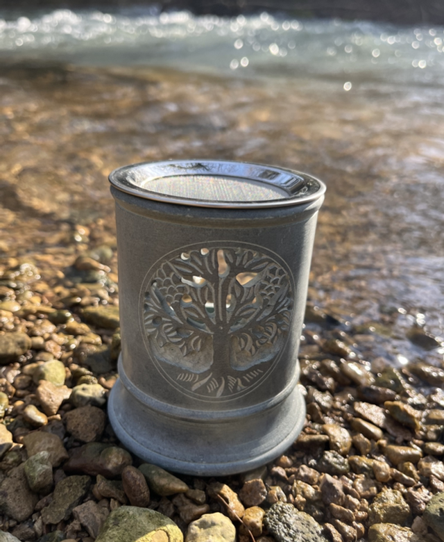 Brûleur d’encens en pierre ollaire « arbre de vie »