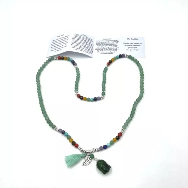 Mala ketting 108 kralen Buddha Goen Aventurien Kwast Boeddha 
