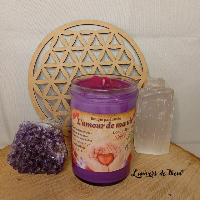 Bougie parfumée "L'amour de ma vie" - 340g