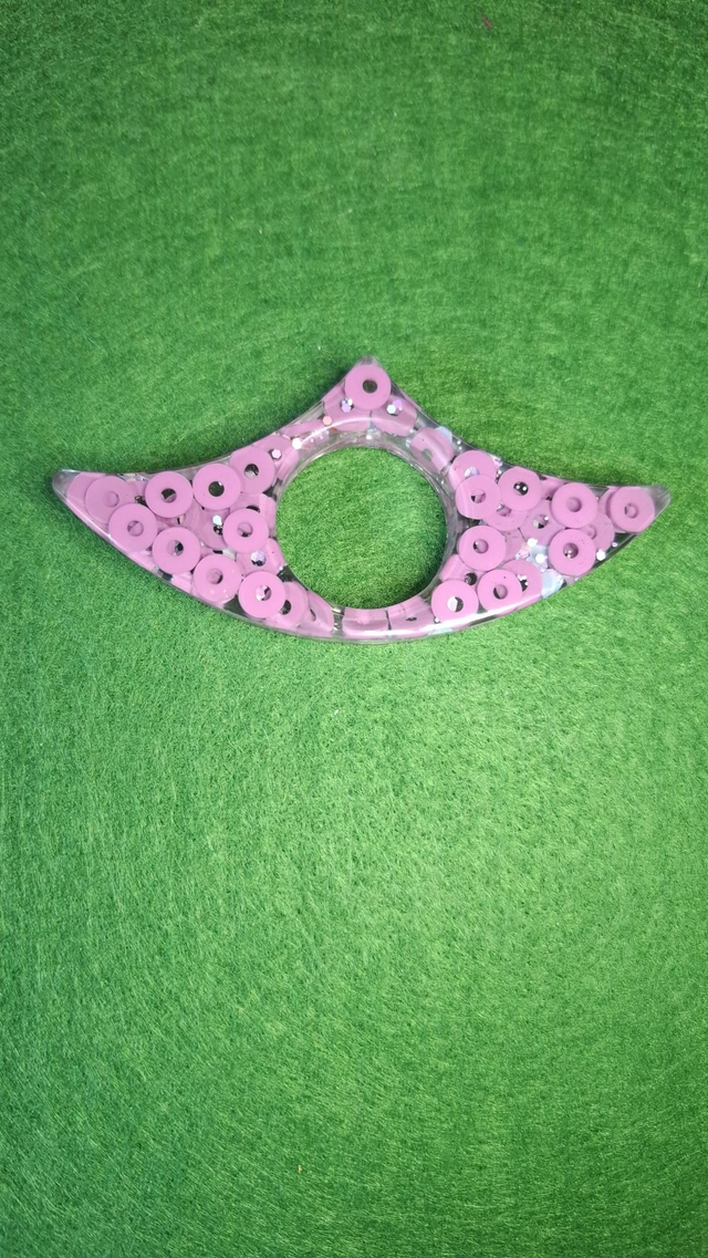 Bague de lecture  violette et paillettes 