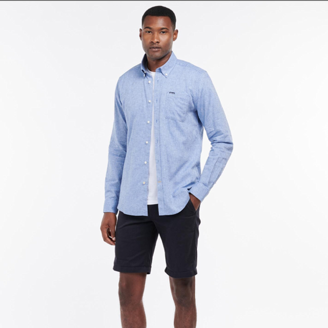 Barbour Nelson Tailored Men’s Shirt Blue